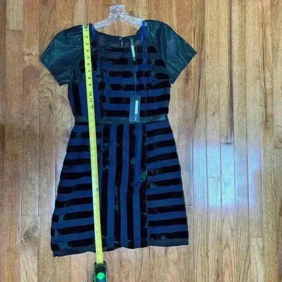 Plenty by Tracy Reese velvet sheet mixed print cocktail dress size 4 - Picture 4 of 4